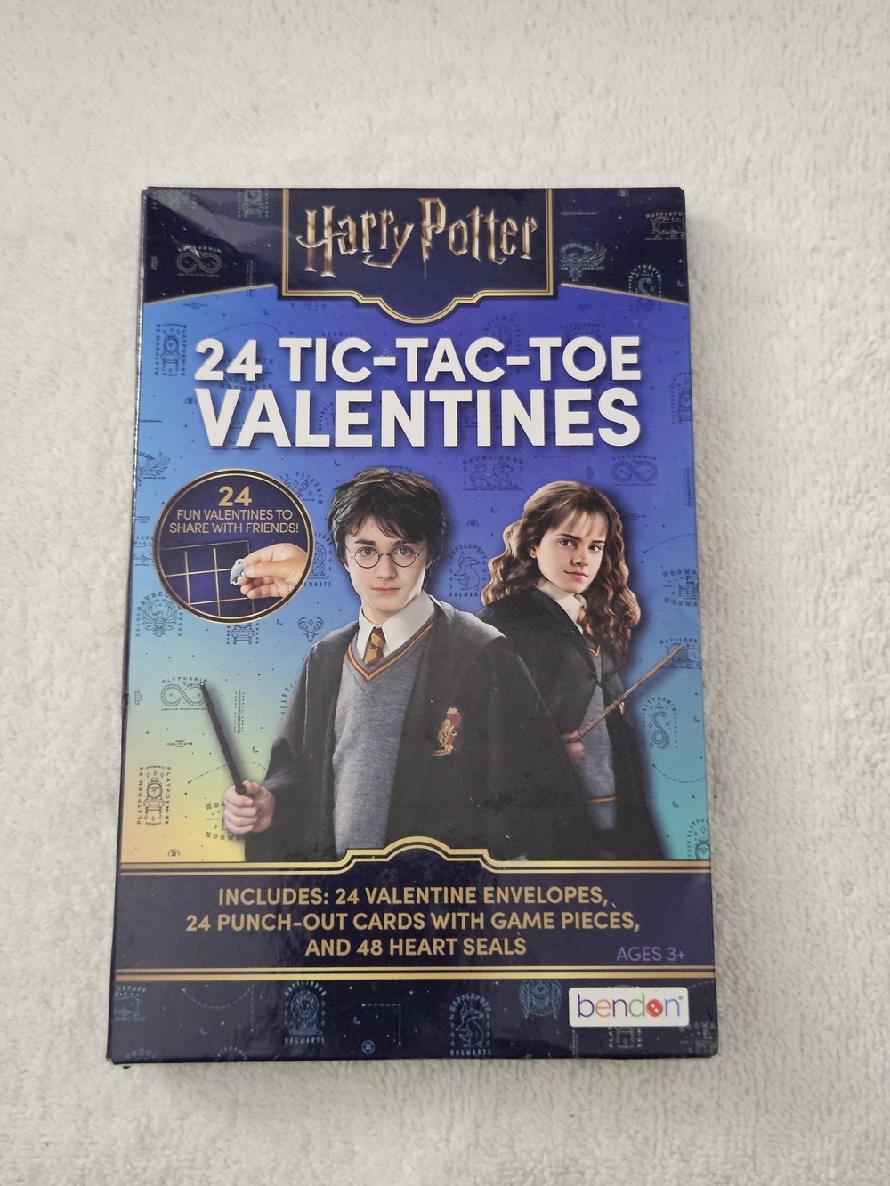 Harry Potter Tic Tac Toe Valentine Cards 24ct Classroom Exchange Game